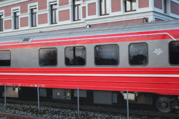 Togvogn på Hamar stasjon